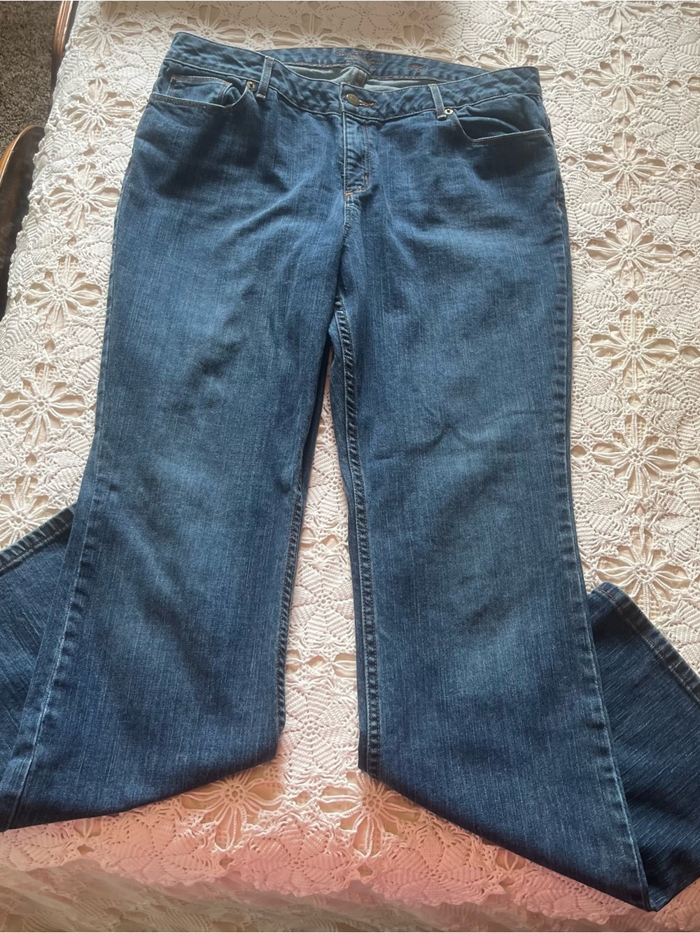 Simply Vera Vera Wang Women's Dark Blue Boot Cut Jeans